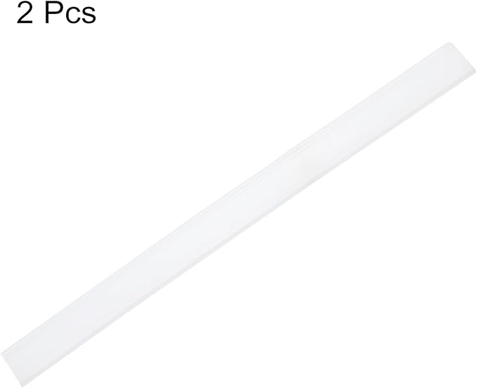 MECCANIXITY Replacement Squeegee Rubber for Window, Glass, Shower Doors, Tile Wall Cleaning, 9.84 Inch, White Pack of 2