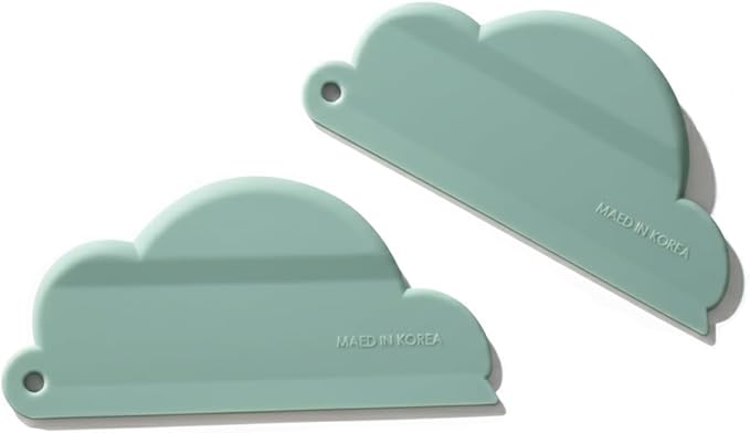 carrotez Mini Shower Mirror Squeegee for Glass Doors, Window Squeegee for Shower Glass Cleaning, Flexible & Easy Clean 2.75" x 5.9" / Mint / 2 Pack