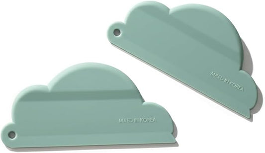 carrotez Mini Shower Mirror Squeegee for Glass Doors, Window Squeegee for Shower Glass Cleaning, Flexible & Easy Clean 2.75" x 5.9" / Mint / 2 Pack