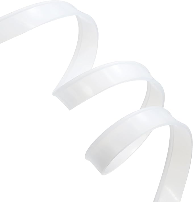 MECCANIXITY Replacement Squeegee Rubber for Window, Glass, Shower Doors, Tile Wall Cleaning, 9.84 Inch, White Pack of 2