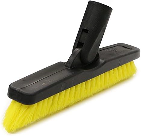 Unger Professional Hydropower Bi-Level Scrub Brush Head, 10" & Swivel Grout and Corner Scrub Brush Head