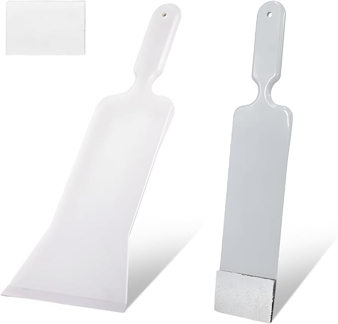 2 PCS Car Paddle Bulldozer Squeegee, Long Handle Window Tint Film Installation Tools, Paddle Bulldozer Scraper for Car Front Rear Windows Glass Cleaning, Car Accessories