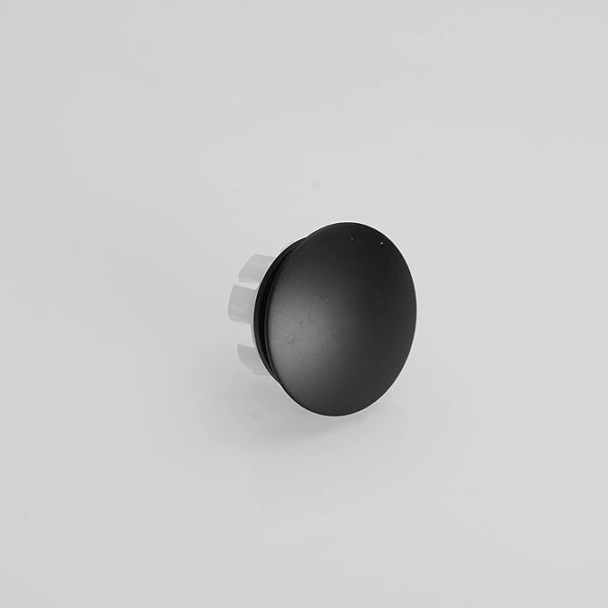 BWE Sink Basin Trim Overflow Ring Cover Black Bathroom Vessel Vanity Basin Bath Sink Brass Insert in Hole Round Caps