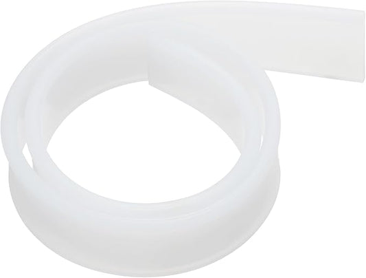 MECCANIXITY Replacement Squeegee Rubber for Window, Glass, Shower Doors, Tile Wall Cleaning, 17.72 Inch, White