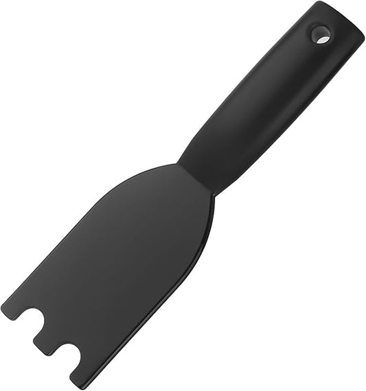 Grill Scraper for George Foreman Indoor Grills and Other Indoor Grills with Grooves,Heat-Resistant Grill Spatula with Ergonomic Handle