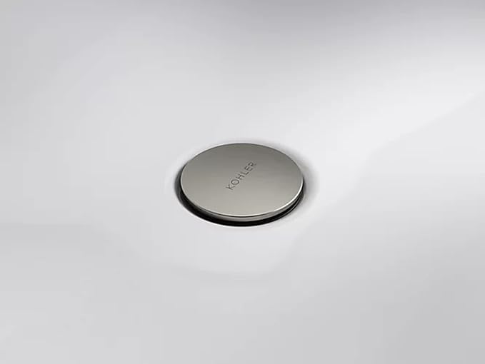 Kohler RH1274364-BN Clicker Drain with Overflow in Vibrant Brushed Nickel, ‎2.76 x 2.76 x 9.72 inches