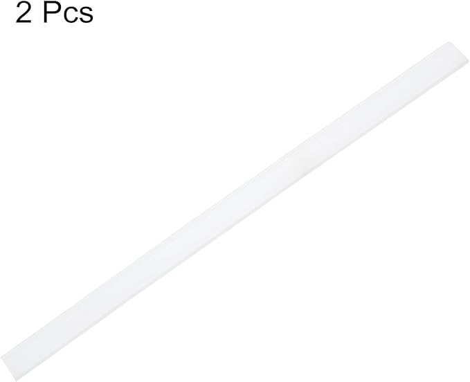 MECCANIXITY Replacement Squeegee Rubber for Window, Glass, Shower Doors, Tile Wall Cleaning, 11.81 Inch, White Pack of 2