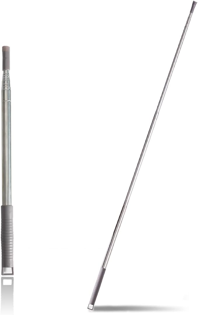 Upgraded Thickened Extension Pole 16'-80', Sturdy Long Telescoping Pole Attachment Microfiber Duster for High Ceiling Cleaning by OOSOFITT