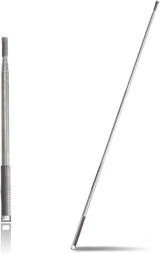 Upgraded Thickened Extension Pole 16'-80', Sturdy Long Telescoping Pole Attachment Microfiber Duster for High Ceiling Cleaning by OOSOFITT