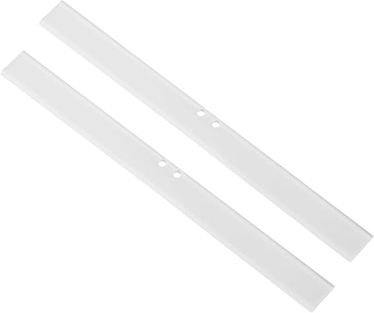 uxcell 2Pcs 10 Inch Window Glass Shower Doors Replacement, Squeegee Rubber for Window Glass Shower Doors Tile Wall Cleaning, White