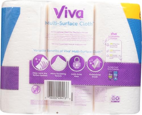Viva Multi-Surface Cloth Paper Towels, Choose-A-Sheet - 6 Big Rolls = 9 Regular Rolls (83 Sheets Per Roll)