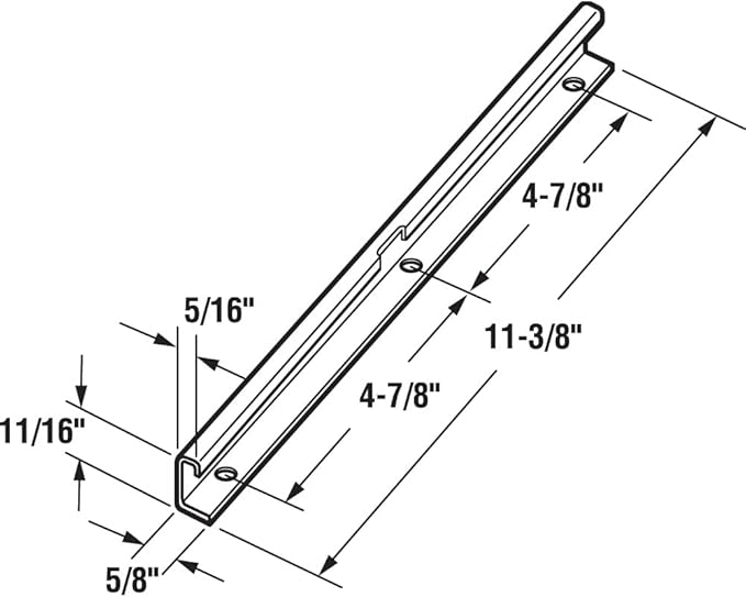 Prime-Line H 3530 Casement Track for Wood and Vinyl Casement Operators (Single Pack)
