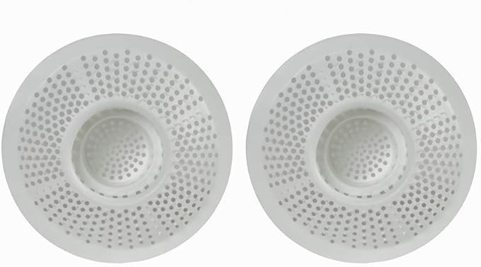 Evriholder Hairstopper 2pk, Plastic Drain Protector for Bathtubs & Showers, Pack of 2