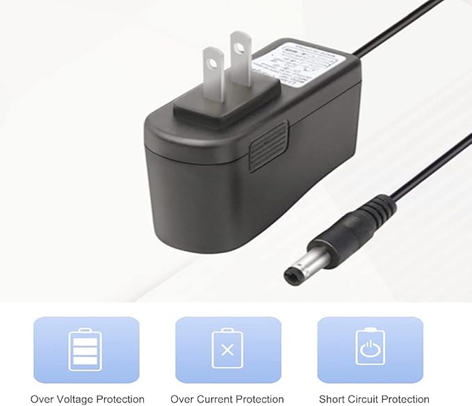 Qjin Charger for Shark VM200 VM200C UM205 VC205 VM20026 VM190 VM252 VM200P12 VACMOP Hard Floor Vacuum Mop