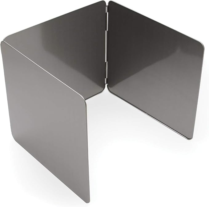 Fox Run Splatter Shield, 3 Sided Frying Splatter Guard For Stove Top, 9" x 10.25"
