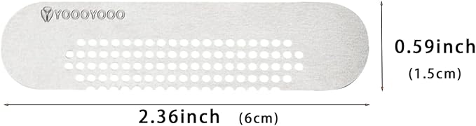 25PCS 304 Stainless Steel More Durable Window Weep Hole Screen Patch Drain Quickly PET Self Adhesive More Sticky & Waterproof (2.36in*0.59in(6cm*1.5cm))
