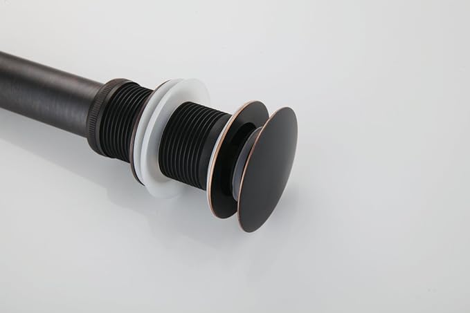 SUMERAIN Pop Up Drain Without Overflow,Oil Rubbed Bronze Bathroom Vessel Sink Pop Up Drain Stopper