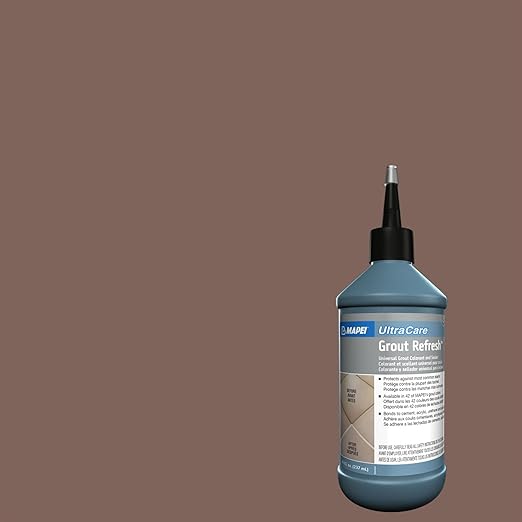 MAPEI UltraCare Grout Refresh, Universal Grout Colorant & Sealer, 8 oz Bottle – Easy Grout Restoration & Protection, 5226 Nutmeg