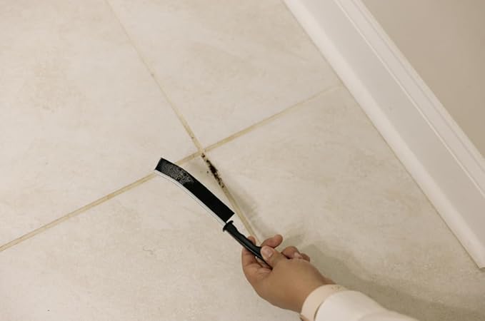 Diamond Shine 2-Pack Hard Bristle Crevice Cleaning Brush - Scrub Grout, Gaps, Edges, Corners, Baseboards - Kitchen & Bathroom Scrubber