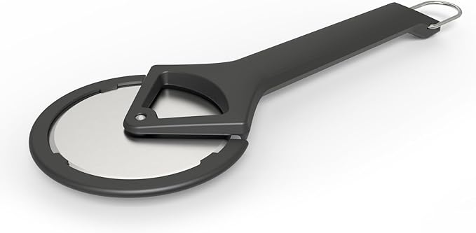 Everdure Pizza Cutter Wheel - Powerful One-Cut Stainless Steel Blade, Durable and Comfortable Grip, Protective Case Included, Dishwasher Safe, Ideal for Pizza Lovers, Chefs, Cooks, Bakers