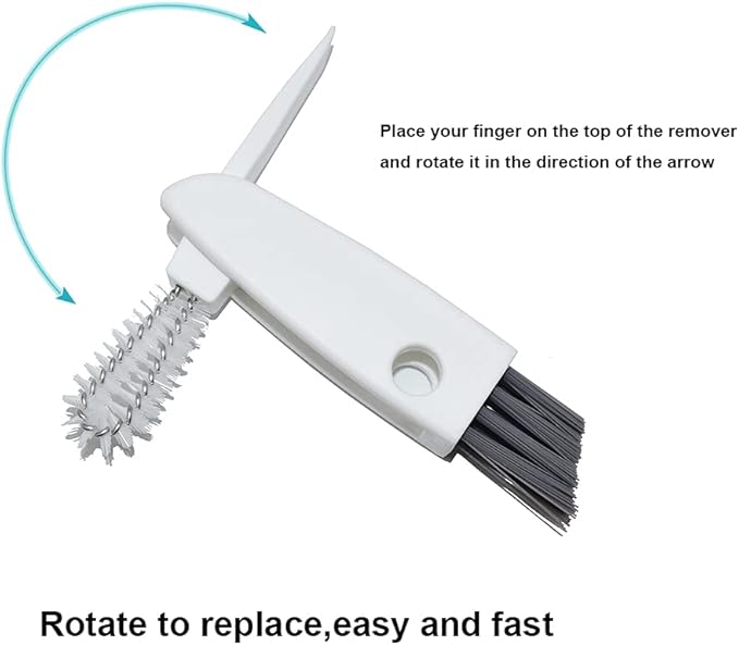 Tiny Cleaning Brush-Mini Multi-Functional Crevice Cleaning Brush, Water Bottle Cleaning Tools for Bottle Cup,Nursing Bottle Cup-1Pack…