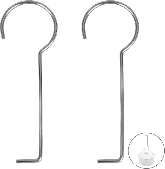 2 Pcs Drain Key Stainless Steel Drain Grate Puller Lift Out Key Drain Grate Lifting Hook for Shower Drain Cleaning, 2.5 mm / 0.1 Inch Thick, No Easily Bend