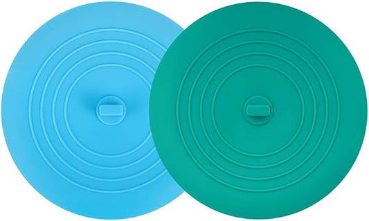 Tub Stopper 2PCS,Bathtub Drain Stopper,6 inches Bathtub Tub Drain Cover Stopper,Silicone Drain Plug Plug,Kitchen Bathroom Hair Water Shower Stopper,Large Bathroom Laundry Accessories (Blue/Green)