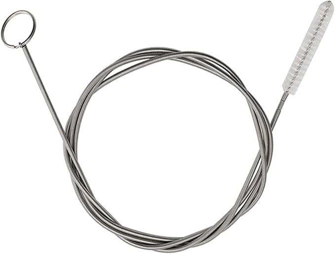 Extra Long Pipe Tube Cleaner Fridge Drain Pipe Dredging Tool Flexible Drain Brush Skinny Tube Spiral Cleaning Brush Drinking Straw Cleaner Brush Nylon Spring Aquarium Filter Brush 155CM (1)