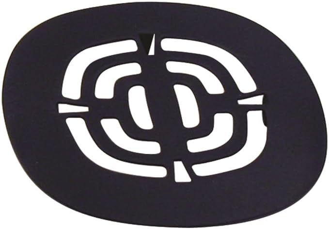 Westbrass A316-12 4-1/2" OD Brass Snap-in Shower Strainer Grid Drain Cover, Oil Rubbed Bronze