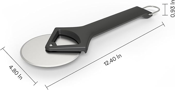 Everdure Pizza Cutter Wheel - Powerful One-Cut Stainless Steel Blade, Durable and Comfortable Grip, Protective Case Included, Dishwasher Safe, Ideal for Pizza Lovers, Chefs, Cooks, Bakers