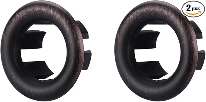 Sink Overflow Ring Oil Rubbed Bronze: ARCORA 2 Pack Bathroom Kitchen Sink Basin Trim Overflow Cover Hole Insert Cap