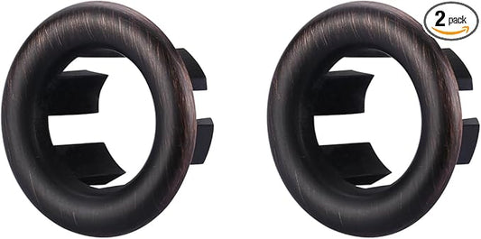 Sink Overflow Ring Oil Rubbed Bronze: ARCORA 2 Pack Bathroom Kitchen Sink Basin Trim Overflow Cover Hole Insert Cap