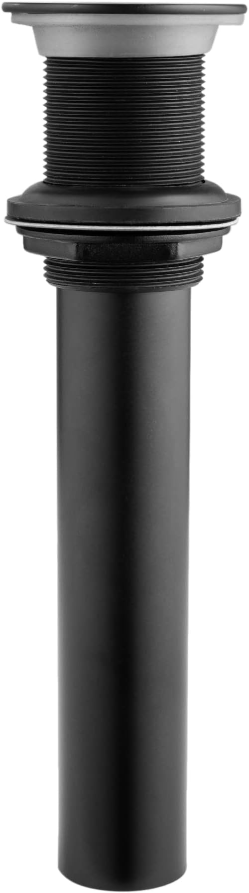 Artiwell Grid Drain Strainer Assembly Without Overflow for Bathroom Sink, C.O. Plug Lavatory Drain, Matte Black