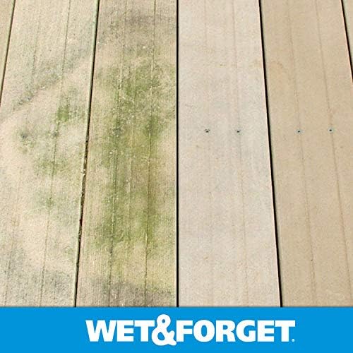 Wet & Forget Moss, Mold, Mildew, & Algae Stain Remover Multi-Surface Outdoor Cleaner Concentrate, Original, 64 Fluid Ounces