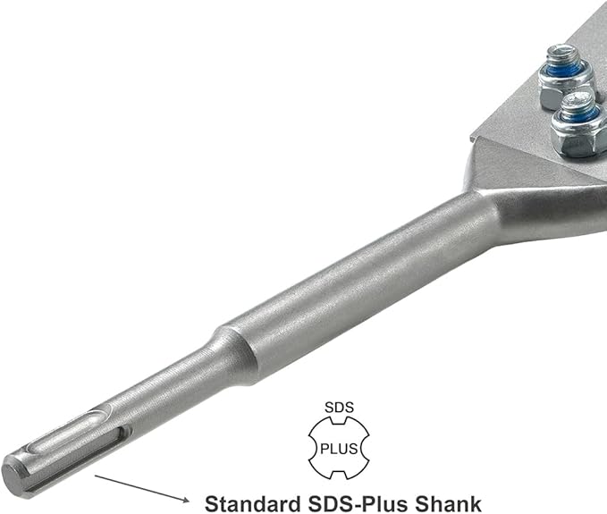 5 Inch Wide SDS-Plus Floor Scraper Tile Thinset Scaling Chisel SDS-Plus Shank Thinset Scraper Adhesives Remover Wall Scraper Fits SDS-Plus Rotary Hammers and Chipping Hammer Drills (5" x 10")