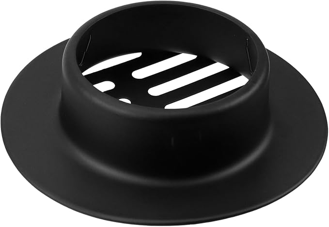 Antrader Drain Cover,Floor Drain Cover Stainless Steel Floor Drain for Outdoor Yard Pipe Roof Balcony,Easy Install,Black,3.35 Inch (2Pcs)