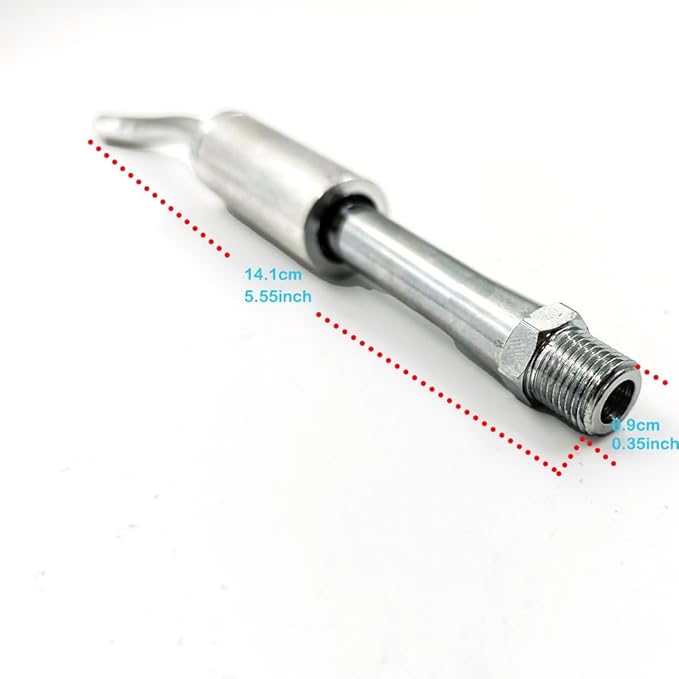 Aluminum Rotate Tube Replacement Part for Z-014 Blowing Gun Black z-020 Car Interior Spraying Cleaning Gun Air Blow Out Tool;Maintenance Rebuild Kit (Aluminium Rotate Tube Pipe)
