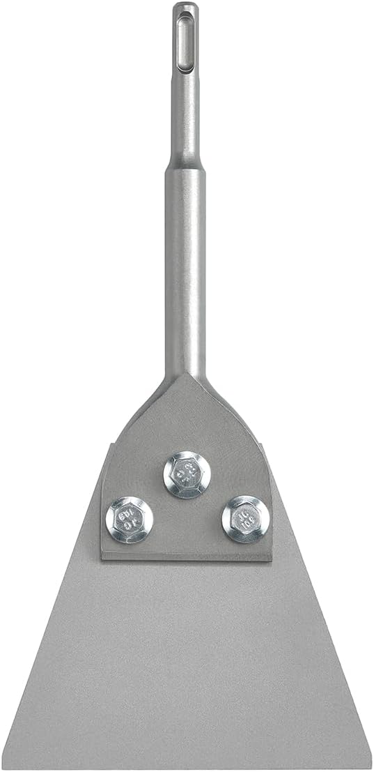 5 Inch Wide SDS-Plus Floor Scraper Tile Thinset Scaling Chisel SDS-Plus Shank Thinset Scraper Adhesives Remover Wall Scraper Fits SDS-Plus Rotary Hammers and Chipping Hammer Drills (5" x 10")