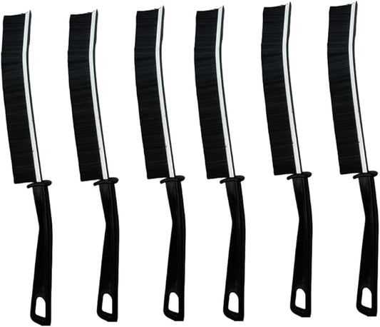 6PCS Crevice Cleaning Brush,Gap Cleaning Brush, Slim Flat Curved Brush for Narrow Gaps,Deep Crevices and Small Spaces,Hard Bristle Brush,Easy to Clean, No Residue, Kitchen & Bathroom Cleaning