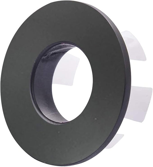 BWE Sink Basin Trim Overflow Ring Cover Matte Black Bathroom Vessel Vanity Basin Bath Sink Brass Insert in Hole Round Caps