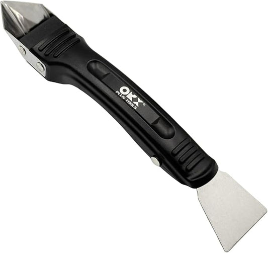 ORXPLUS Tools Silicone Remover Scraper Sealant, Caulk Caulking Removal Tool with Durable Stainless Scraper for Bathroom, Kitchen, Sink Joint and Frames Sealant Seals