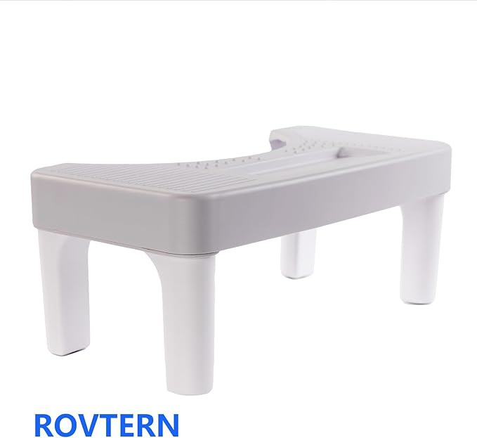 6.7 Inch Step Stool,ROVTERN Portable Plastic Foot Stool,ROVTERN Non-Slip Potty Stool for Bathroom