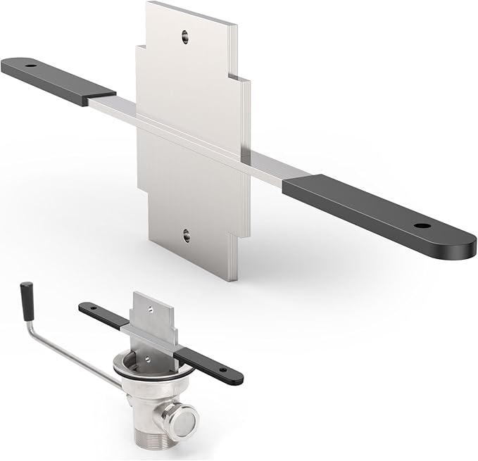 Waste Drain Tool for 3 Tier Sink in Commercial Kitchens, Twist Waste Drain Tool and Lever Waste Plumbing Drain Tool - Upgraded stainless steel