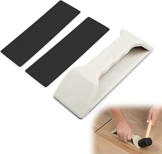 Floor Gap Fixer Tool – Heavy-Duty Plank Grabber with Washable Adhesive Pad, Durable Nylon Design for LVP, Laminate, Vinyl & Hardwood Flooring Repair(Upgraded Version)