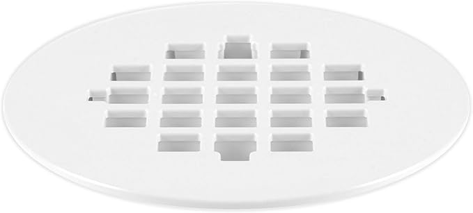 Oatey 4-1/4 in. Carded White Plastic Snap-Tite Strainer