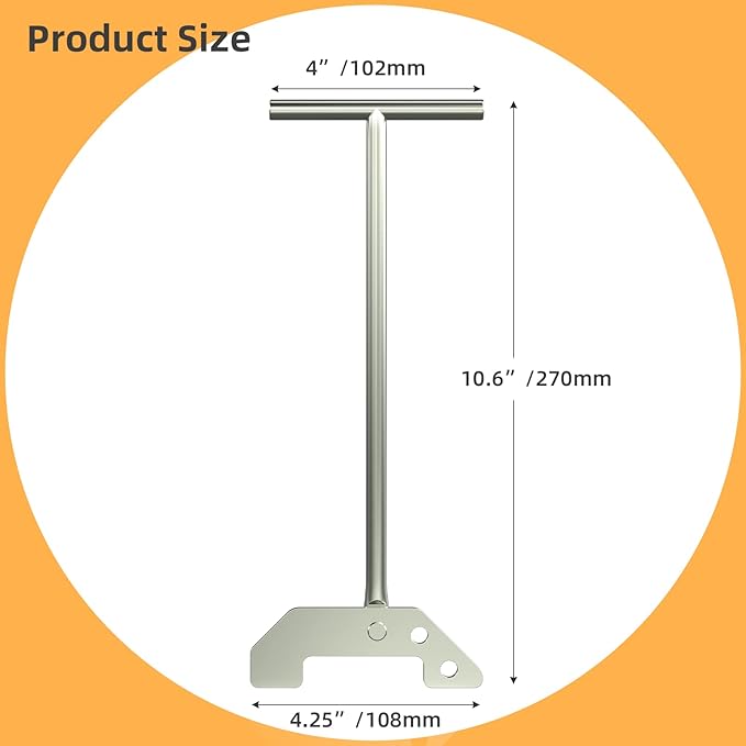 Garbage Disposer Unjamming Wrench,Garbage Disposal Wrench,Silver Garbage Disposal Wrench Tool,for Remove Unclog Kitchen Sink Clogging Above the Sink