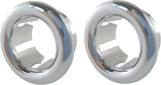 VRSS 6-Claw Bathroom Kitchen Sink Overflow Ring Basin Trim Cover Hole Insert in Caps (2Pcs Silver)