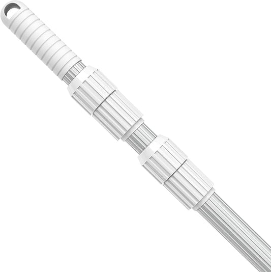YEECHUN Professional 15 Foot Swimming Pool Pole Telescopic Aluminum Fits Pool Net Skimmer Rake Vacuum Head Brush Cleaning Equipment Heavy Duty,for Skimmer Nets, Vacuum Heads and Brushes