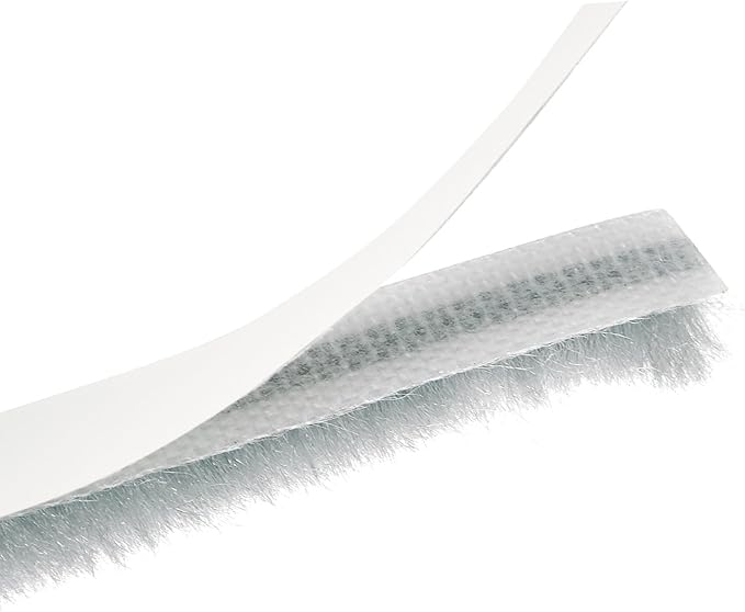 uxcell Weather Stripping Brush, 10ft L x 0.3" W x 0.3" H Self-Adhesive Seal Weatherstrip Sweep Brush Gray for Door Window