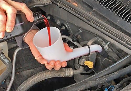Lisle 18232 Offset Funnel with Cap & Lid Black